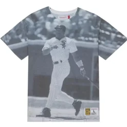 Mitchell & Ness T-Shirts & Tops-Highlight Sublimated Player Tee Chicago White Sox Bo Jackson
