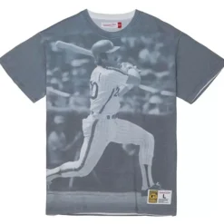 Mitchell & Ness T-Shirts & Tops-Highlight Sublimated Player Tee Philadelphia Phillies Mike Schmidt