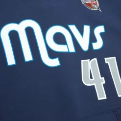 Mitchell & Ness Hoodies & Sweatshirts-Hof Fleece Hoodie Dallas Mavericks Dirk Nowitzki