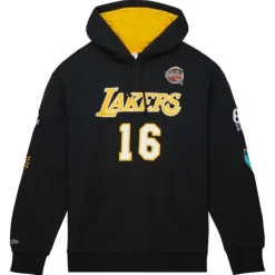 Mitchell & Ness Hoodies & Sweatshirts-Hof Fleece Hoodie Los Angeles Lakers Pau Gasol