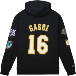 Mitchell & Ness Hoodies & Sweatshirts-Hof Fleece Hoodie Los Angeles Lakers Pau Gasol