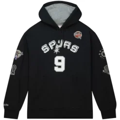 Mitchell & Ness Hoodies & Sweatshirts-Hof Fleece Hoodie San Antonio Spurs Tony Parker