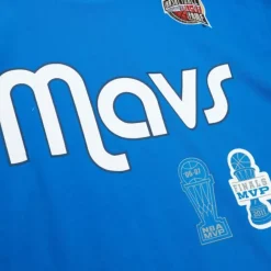 Mitchell & Ness T-Shirts & Tops-Hof N&N Premium Tee Dallas Mavericks Dirk Nowitzki