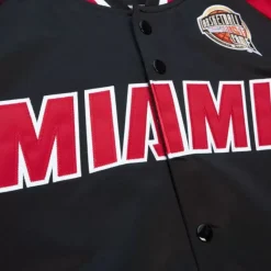 Mitchell & Ness Jackets & Outerwear-Hof N&N Satin Jacket Miami Heat Dwyane Wade
