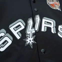 Mitchell & Ness Jackets & Outerwear-Hof N&N Satin Jacket San Antonio Spurs Tony Parker