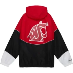 Mitchell & Ness Jackets & Outerwear-Home Team Lightweight Windbreaker Washington State University