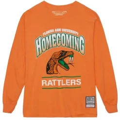 Mitchell & Ness T-Shirts & Tops-Homecoming Arch Ls Tee Florida A&M University