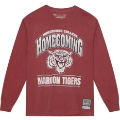 Mitchell & Ness T-Shirts & Tops-Homecoming Arch Ls Tee Morehouse College