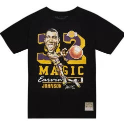 Mitchell & Ness T-Shirts & Tops-Hwc Caricatures Los Angeles Lakers Magic Johnson