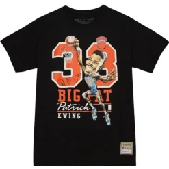 Mitchell & Ness T-Shirts & Tops-Hwc Caricatures New York Knicks Patrick Ewing
