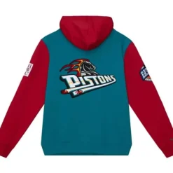 Mitchell & Ness Hoodies & Sweatshirts-Hwc Night Fleece Hoody Detroit Pistons