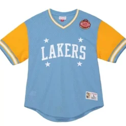 Mitchell & Ness T-Shirts & Tops-Hwc Night Mesh V-Neck Minneapolis Lakers