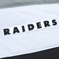 Mitchell & Ness Jackets & Outerwear-In The Clutch Puffer Jacket Vintage Logo Oakland Raiders