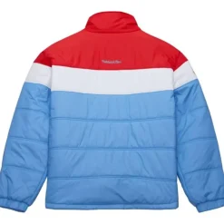 Mitchell & Ness Jackets & Outerwear-In The Clutch Puffer Jacket Vintage Logo Houston Oilers