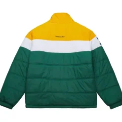 Mitchell & Ness Jackets & Outerwear-In The Clutch Puffer Jacket Vintage Logo Green Bay Packers