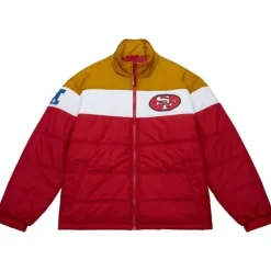 Mitchell & Ness Jackets & Outerwear-In The Clutch Puffer Jacket Vintage Logo San Francisco 49Ers