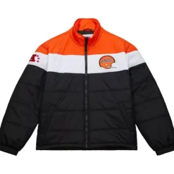 Mitchell & Ness Jackets & Outerwear-In The Clutch Puffer Jacket Vintage Logo Cincinnati Bengals