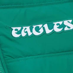 Mitchell & Ness Jackets & Outerwear-In The Clutch Puffer Vest Vintage Logo Philadelphia Eagles