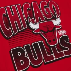 Mitchell & Ness T-Shirts & Tops-Incline Stacked Tee Chicago Bulls
