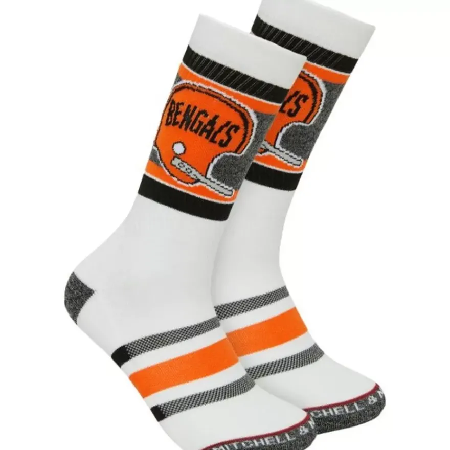 Mitchell & Ness Accessories-Interception Crew Socks Cincinnati Bengals