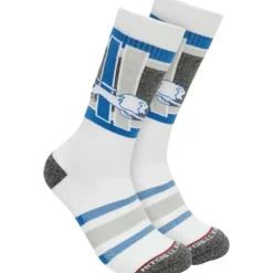 Mitchell & Ness Accessories-Interception Crew Socks Detroit Lions
