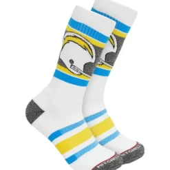 Mitchell & Ness Accessories-Interception Crew Socks Los Angeles Chargers