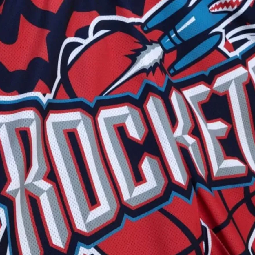 Mitchell & Ness Shorts-Jumbotron 2.0 Sublimated Shorts Houston Rockets