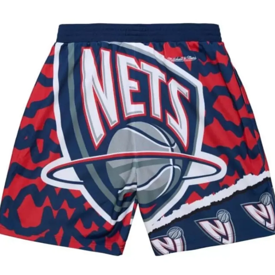 Mitchell & Ness Shorts-Jumbotron 2.0 Sublimated Shorts New Jersey Nets