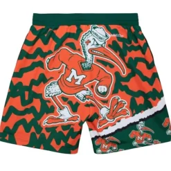 Mitchell & Ness Shorts-Jumbotron 2.0 Sublimated Shorts University Of Miami