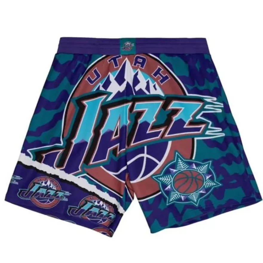 Mitchell & Ness Shorts-Jumbotron 2.0 Sublimated Shorts Utah Jazz