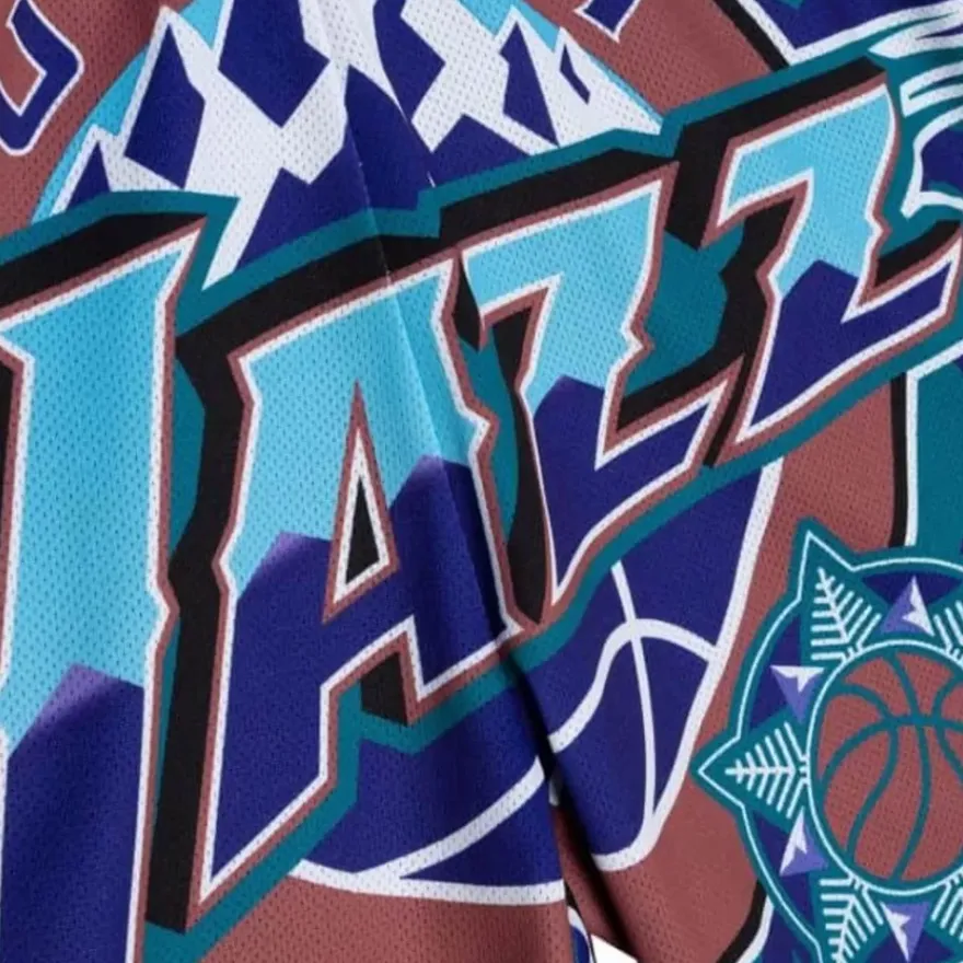Mitchell & Ness Shorts-Jumbotron 2.0 Sublimated Shorts Utah Jazz