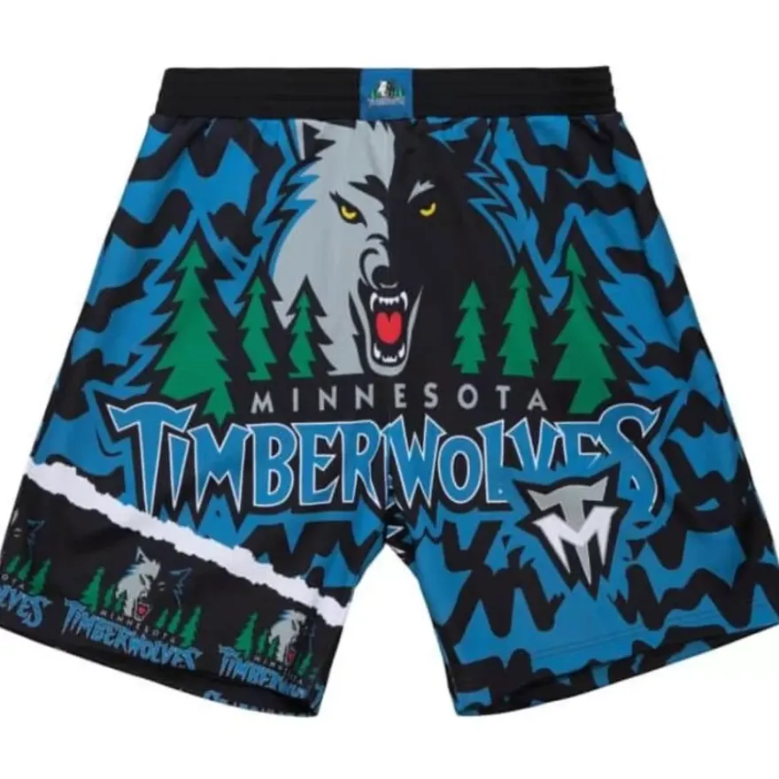Mitchell & Ness Shorts-Jumbotron 2.0 Sublimated Shorts Minnesota Timberwolves