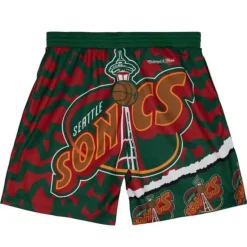 Mitchell & Ness Shorts-Jumbotron 2.0 Sublimated Shorts Seattle Supersonics