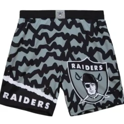 Mitchell & Ness Shorts-Jumbotron 2.0 Sublimated Shorts Oakland Raiders
