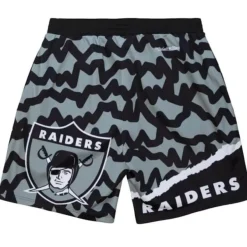Mitchell & Ness Shorts-Jumbotron 2.0 Sublimated Shorts Oakland Raiders