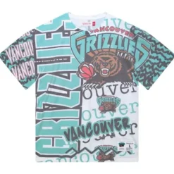 Mitchell & Ness T-Shirts & Tops-Jumbotron 2.0 Sublimated Ss Tee Vancouver Grizzlies