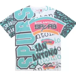 Mitchell & Ness T-Shirts & Tops-Jumbotron 2.0 Sublimated Ss Tee San Antonio Spurs