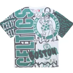 Mitchell & Ness T-Shirts & Tops-Jumbotron 2.0 Sublimated Ss Tee Boston Celtics