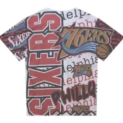 Mitchell & Ness T-Shirts & Tops-Jumbotron 2.0 Sublimated Ss Tee Philadelphia 76Ers