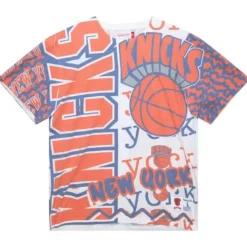 Mitchell & Ness T-Shirts & Tops-Jumbotron 2.0 Sublimated Ss Tee New York Knicks