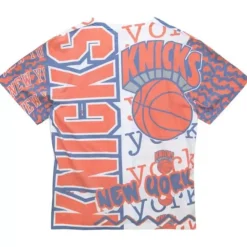 Mitchell & Ness T-Shirts & Tops-Jumbotron 2.0 Sublimated Ss Tee New York Knicks