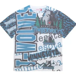 Mitchell & Ness T-Shirts & Tops-Jumbotron 2.0 Sublimated Ss Tee Minnesota Timberwolves