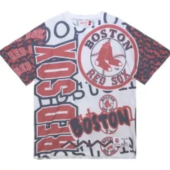Mitchell & Ness T-Shirts & Tops-Jumbotron 2.0 Sublimated Ss Tee Boston Red Sox