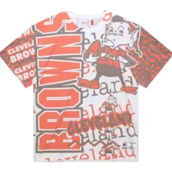 Mitchell & Ness T-Shirts & Tops-Jumbotron 2.0 Sublimated Ss Tee Cleveland Browns
