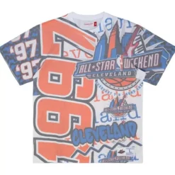 Mitchell & Ness T-Shirts & Tops-Jumbotron 2.0 Sublimated S/S Tee All Star 1997-98