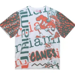 Mitchell & Ness T-Shirts & Tops-Jumbotron 2.0 Sublimated Ss Tee University Of Miami