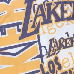Mitchell & Ness T-Shirts & Tops-Jumbotron 2.0 Sublimated Ss Tee Los Angeles Lakers