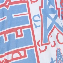 Mitchell & Ness T-Shirts & Tops-Jumbotron 2.0 Sublimated Ss Tee Houston Oilers