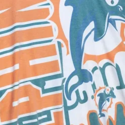 Mitchell & Ness T-Shirts & Tops-Jumbotron 2.0 Sublimated Ss Tee Miami Dolphins