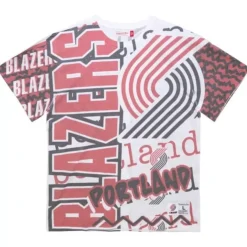 Mitchell & Ness T-Shirts & Tops-Jumbotron 2.0 Sublimated Ss Tee Portland Trail Blazers